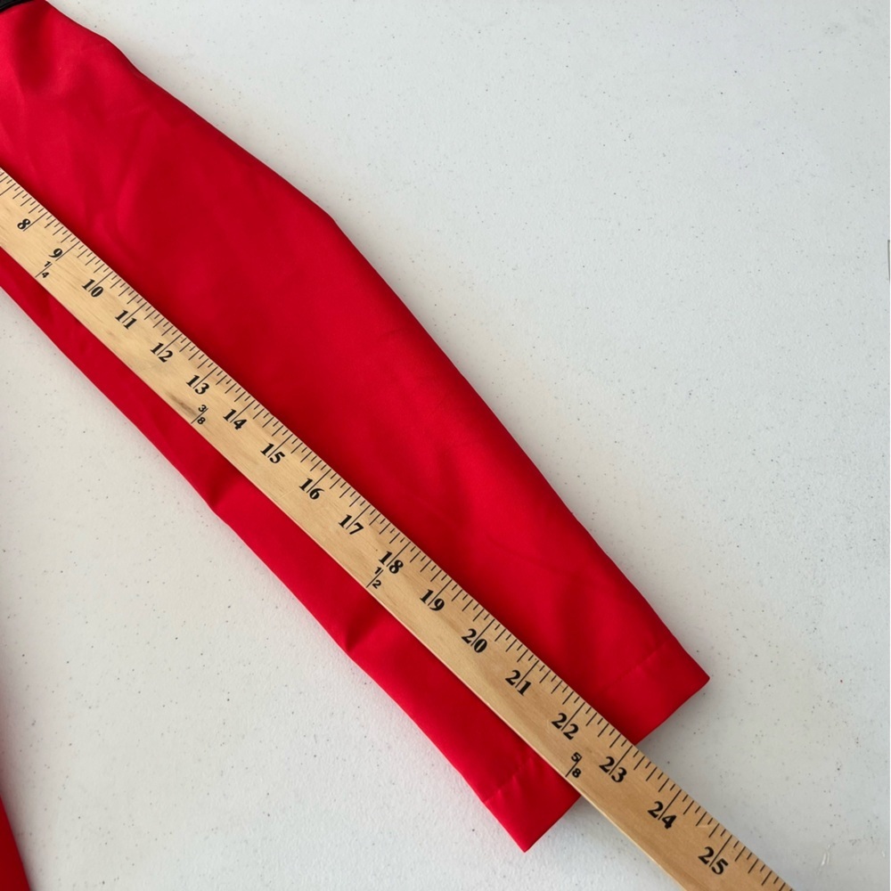 Sam Edelman Women's Hooded Fill Zip Rain Jacket Water Resistant Stretch Red XS - Picture 13 of 16